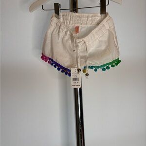 PilyQ Barcelona Cotton Candy Pom Pom Shorts – XS (NWT $60)